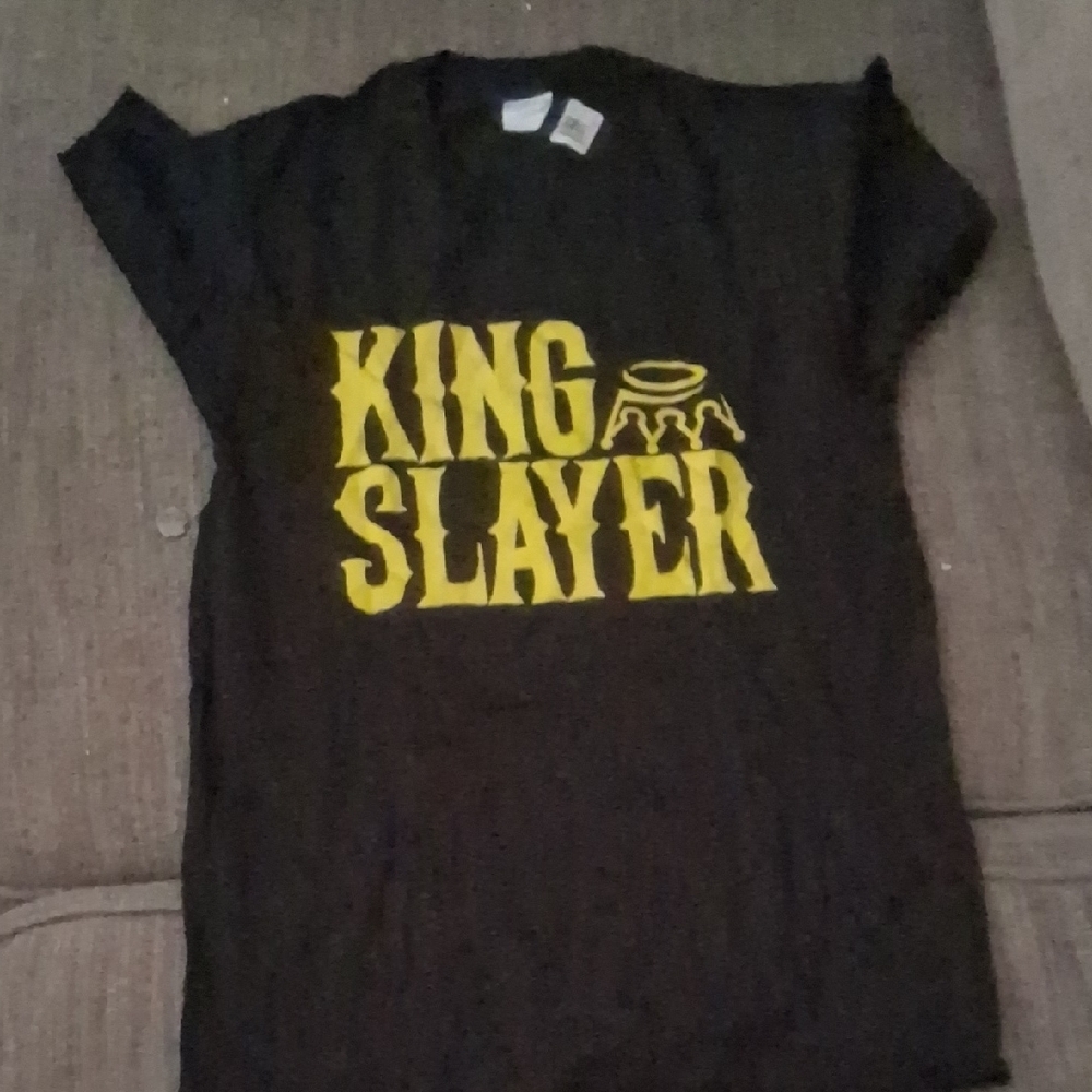 Black Kids Shirt with Yellow Print